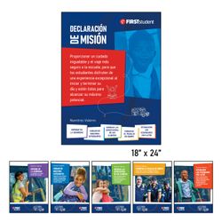 Image of Mission & Values Poster Set - Spanish
