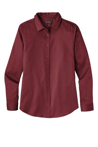 Port Authority Ladies Long Sleeve SuperPro React Twill Shirt. LW808 image thumbnail