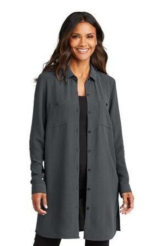 Port Authority Ladies Textured Crepe Long Tunic LW715 image thumbnail