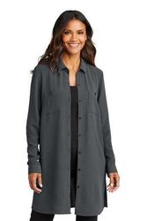 Image of Port Authority Ladies Textured Crepe Long Tunic LW715