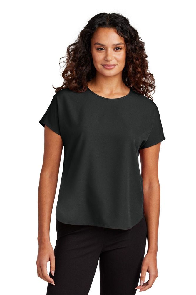 Mercer+Mettle Women's Stretch Crepe Crew MM2015 primary image