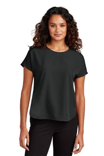 Mercer+Mettle Women's Stretch Crepe Crew MM2015 image thumbnail
