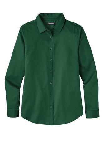 Port Authority Ladies Long Sleeve SuperPro React Twill Shirt. LW808 image thumbnail