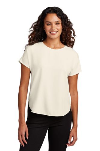 Mercer+Mettle Women's Stretch Crepe Crew MM2015 image thumbnail