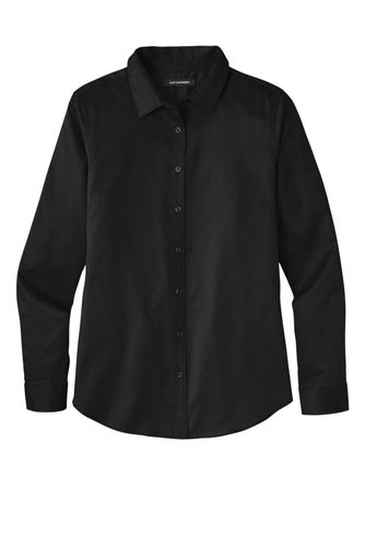 Port Authority Ladies Long Sleeve SuperPro React Twill Shirt. LW808 image thumbnail