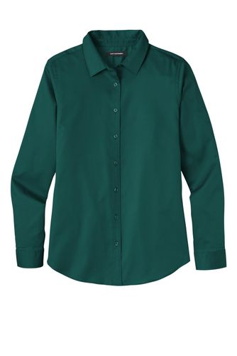 Port Authority Ladies Long Sleeve SuperPro React Twill Shirt. LW808 image thumbnail