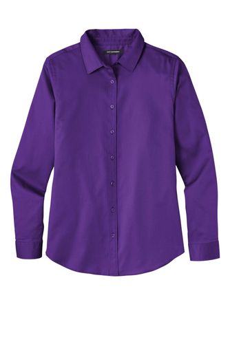 Port Authority Ladies Long Sleeve SuperPro React Twill Shirt. LW808 image thumbnail