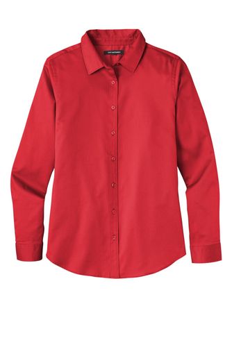 Port Authority Ladies Long Sleeve SuperPro React Twill Shirt. LW808 image thumbnail