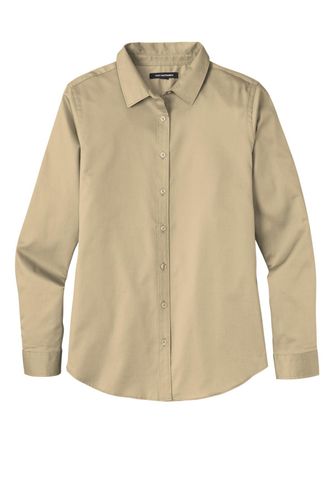 Port Authority Ladies Long Sleeve SuperPro React Twill Shirt. LW808 image thumbnail