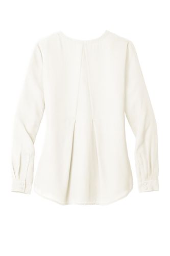 Port Authority Ladies Long Sleeve Button-Front Blouse. LW700 image thumbnail