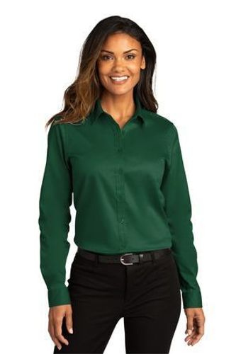 Port Authority Ladies Long Sleeve SuperPro React Twill Shirt. LW808 image thumbnail