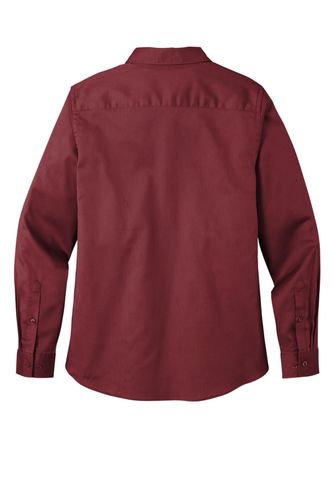 Port Authority Ladies Long Sleeve SuperPro React Twill Shirt. LW808 image thumbnail