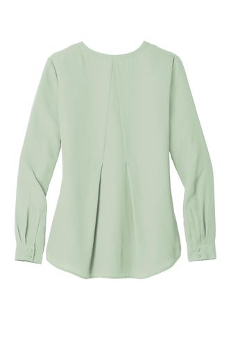 Port Authority Ladies Long Sleeve Button-Front Blouse. LW700 image thumbnail