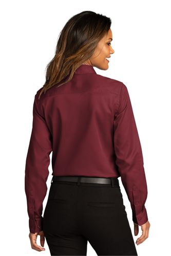 Port Authority Ladies Long Sleeve SuperPro React Twill Shirt. LW808 image thumbnail