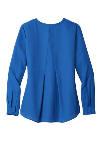 Port Authority Ladies Long Sleeve Button-Front Blouse. LW700 image thumbnail