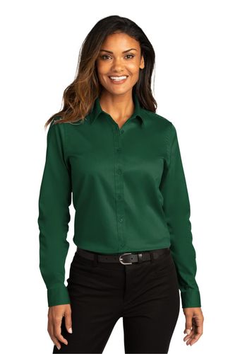 Port Authority Ladies Long Sleeve SuperPro React Twill Shirt. LW808 image thumbnail