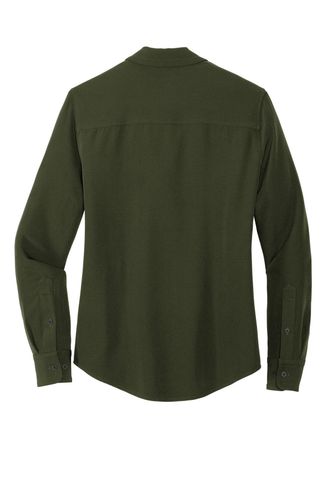 MERCER+METTLE Women's Stretch Crepe Long Sleeve Camp MM2013 image thumbnail