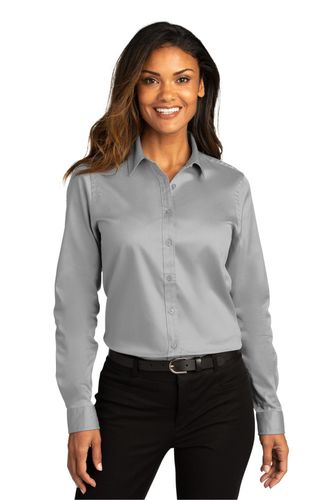 Port Authority Ladies Long Sleeve SuperPro React Twill Shirt. LW808 image thumbnail