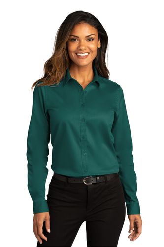 Port Authority Ladies Long Sleeve SuperPro React Twill Shirt. LW808 image thumbnail