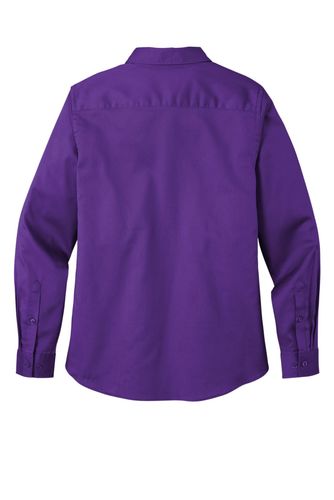 Port Authority Ladies Long Sleeve SuperPro React Twill Shirt. LW808 image thumbnail