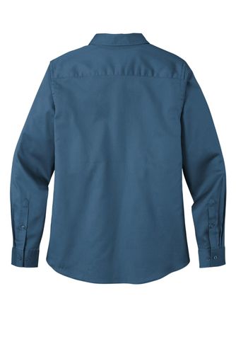 Port Authority Ladies Long Sleeve SuperPro React Twill Shirt. LW808 image thumbnail