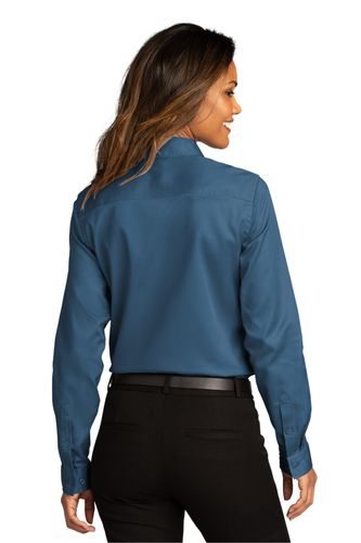 Port Authority Ladies Long Sleeve SuperPro React Twill Shirt. LW808 image thumbnail