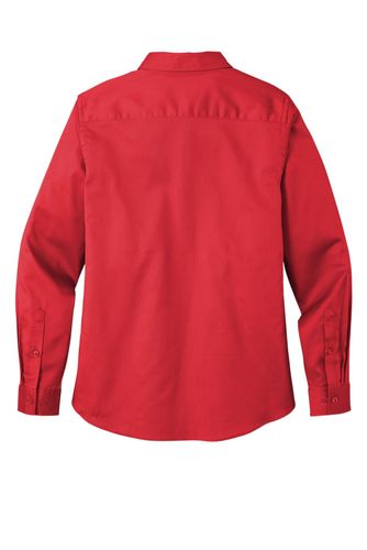 Port Authority Ladies Long Sleeve SuperPro React Twill Shirt. LW808 image thumbnail