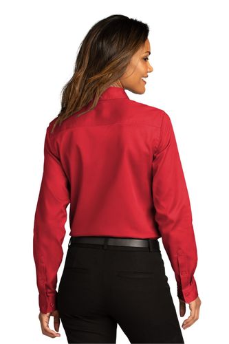 Port Authority Ladies Long Sleeve SuperPro React Twill Shirt. LW808 image thumbnail