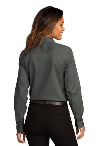 Port Authority Ladies Long Sleeve SuperPro React Twill Shirt. LW808 image thumbnail