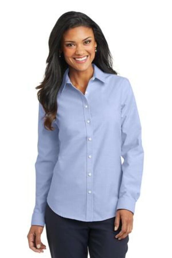 Port Authority® Ladies SuperPro™ Oxford Shirt. L658 primary image