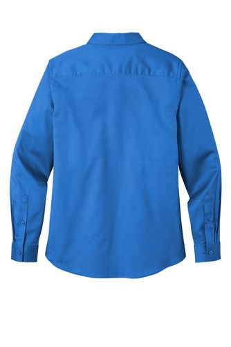 Port Authority Ladies Long Sleeve SuperPro React Twill Shirt. LW808 image thumbnail