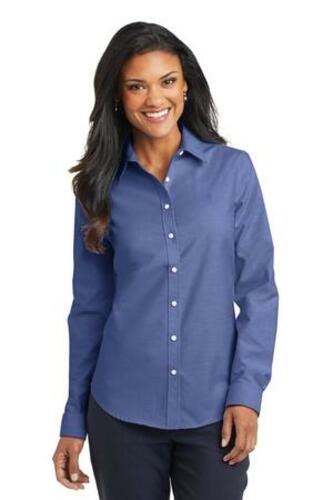 Port Authority® Ladies SuperPro™ Oxford Shirt. L658 image thumbnail