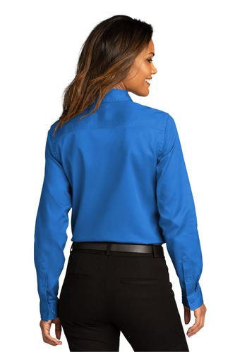 Port Authority Ladies Long Sleeve SuperPro React Twill Shirt. LW808 image thumbnail