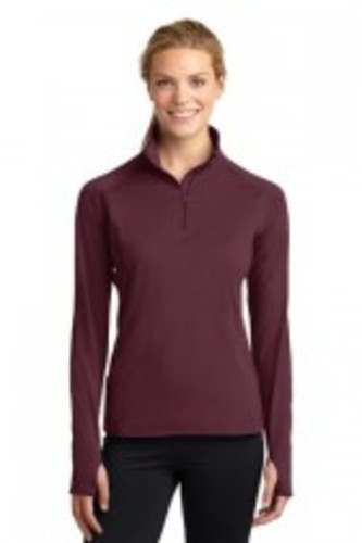 Sport-Tek® Ladies Sport-Wick® Stretch 1/2-Zip Pullover. LST850 image thumbnail