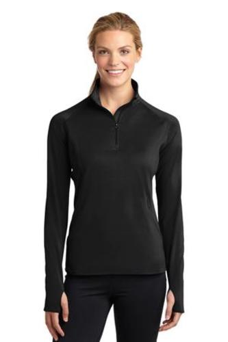 Sport-Tek® Ladies Sport-Wick® Stretch 1/2-Zip Pullover. LST850 image thumbnail