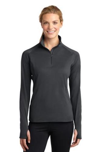 Sport-Tek® Ladies Sport-Wick® Stretch 1/2-Zip Pullover. LST850 image thumbnail