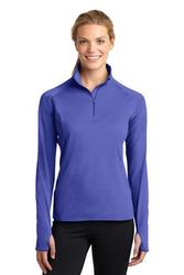 Image of Sport-Tek® Ladies Sport-Wick® Stretch 1/2-Zip Pullover. LST850