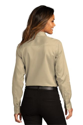 Port Authority Ladies Long Sleeve SuperPro React Twill Shirt. LW808 image thumbnail