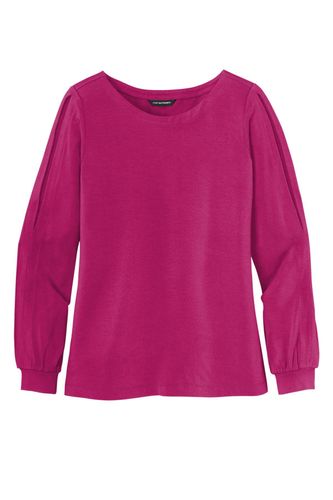 Port Authority Ladies Luxe Knit Jewel Neck Top. LK5600 image thumbnail