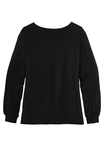Port Authority Ladies Luxe Knit Jewel Neck Top. LK5600 image thumbnail