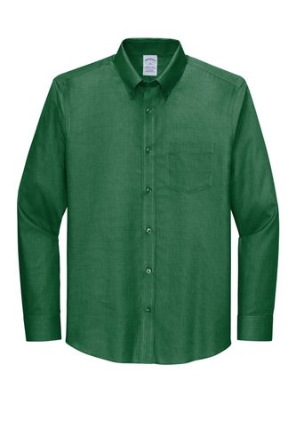 Brooks Brothers Wrinkle-Free Stretch Nailhead Shirt BB18002 image thumbnail