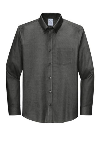 Brooks Brothers Wrinkle-Free Stretch Nailhead Shirt BB18002 image thumbnail