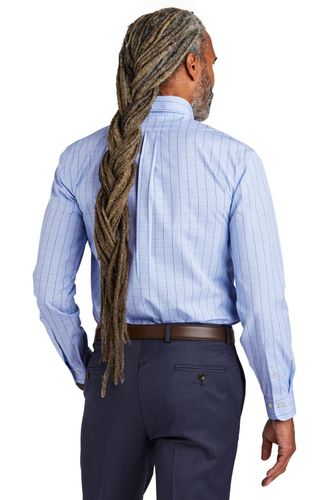 Brooks Brothers Wrinkle-Free Stretch Patterned Shirt BB18008 image thumbnail
