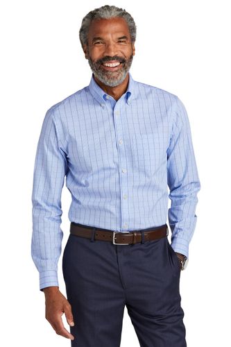 Brooks Brothers Wrinkle-Free Stretch Patterned Shirt BB18008 image thumbnail
