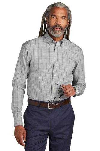 Brooks Brothers Wrinkle-Free Stretch Patterned Shirt BB18008 image thumbnail