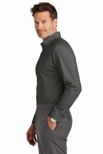 Brooks Brothers Wrinkle-Free Stretch Nailhead Shirt BB18002 image thumbnail