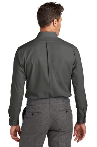 Brooks Brothers Wrinkle-Free Stretch Nailhead Shirt BB18002 image thumbnail