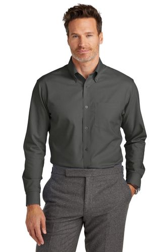 Brooks Brothers Wrinkle-Free Stretch Nailhead Shirt BB18002 image thumbnail