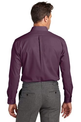 Brooks Brothers Wrinkle-Free Stretch Nailhead Shirt BB18002 image thumbnail