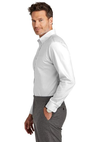 Brooks Brothers Wrinkle-Free Stretch Nailhead Shirt BB18002 image thumbnail